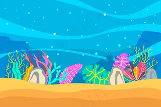 用于视频会议的海底背景