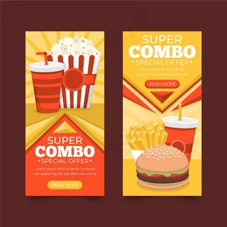 组合优惠-横幅banner概念