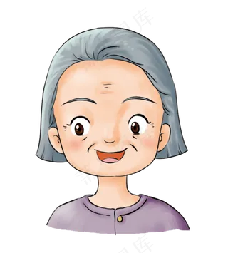 重阳节关爱老年人母亲开心老奶奶