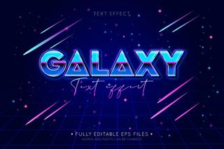 闪亮的银河文字效果
