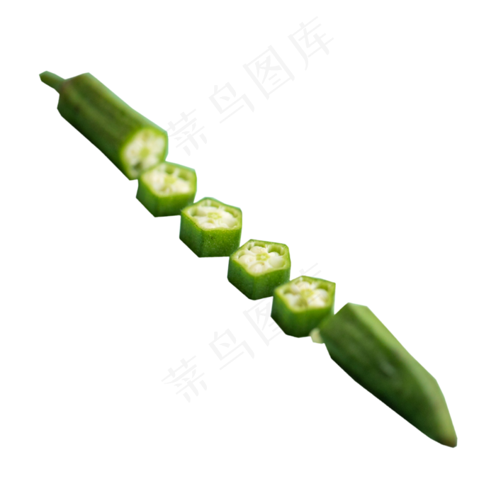 切开的秋葵特写(2000X2000(DPI:300))psd模版下载