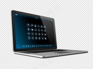 笔记本电脑-应用程序图标界面