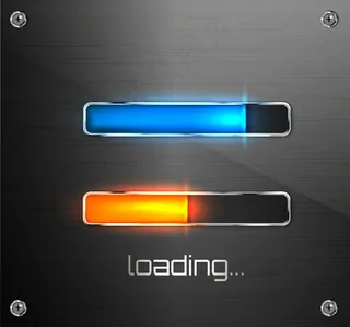 手机app移动应用程序app或web预加载程序的进度加载栏。