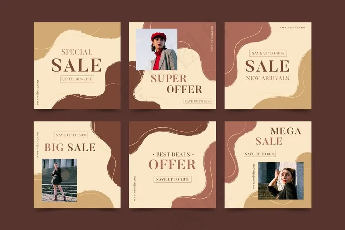 有机销售模板集合eps,ai矢量模版下载