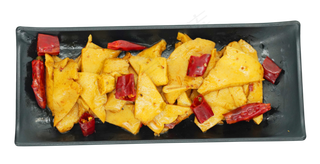 黄色美味千页豆腐