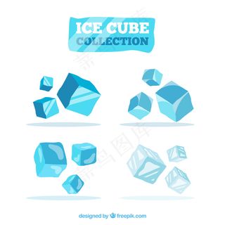 二维设计的冰块收藏