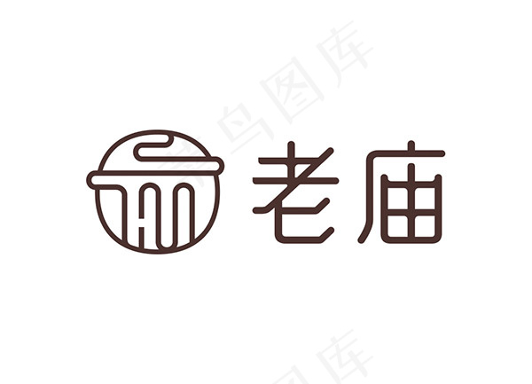 老庙黄金logo标志ai矢量模版下载