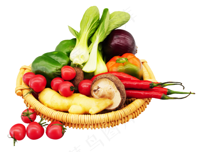 编织篮蔬菜食材