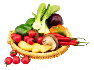 编织篮蔬菜食材
