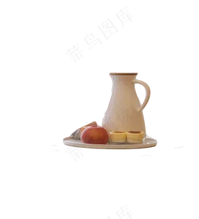 果盘茶壶水果