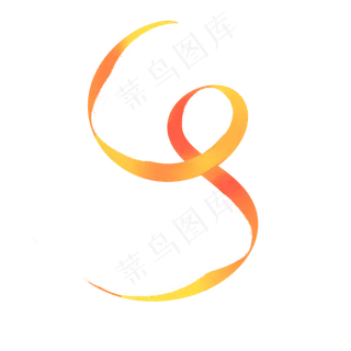 红色金色渐变条纹丝带中秋