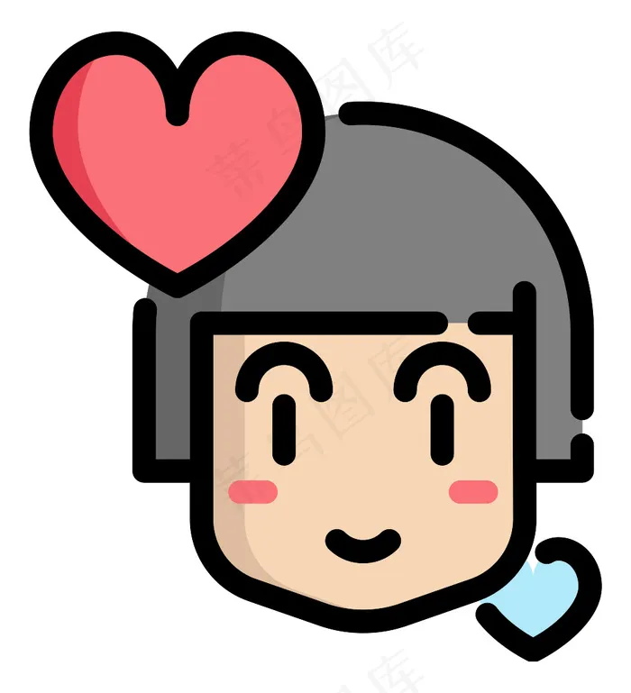 情人节小女孩psd模版下载