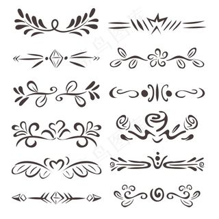 手绘装饰元素套装