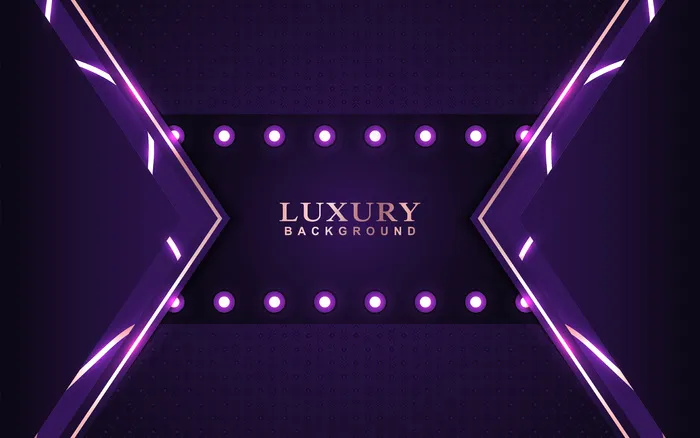 奢华紫色背景，玫瑰金装饰eps,ai矢量模版下载