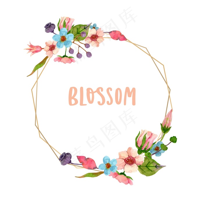 金花框背景设计