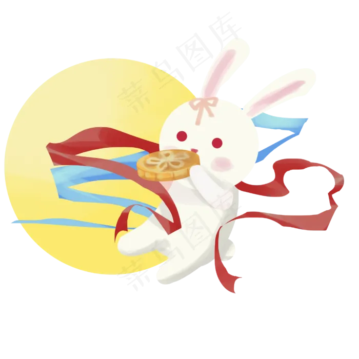中秋玉兔兔子(3000X3000(DPI:300))psd模版下载