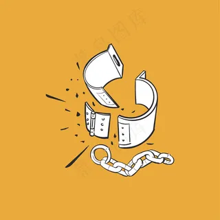 正义概念手绘插图