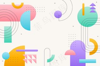 不同形状的渐变壁纸