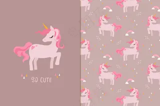 独角兽无缝图案