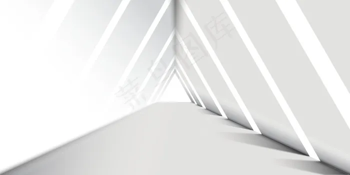 抽象白色三角形走廊背景eps,ai矢量模版下载