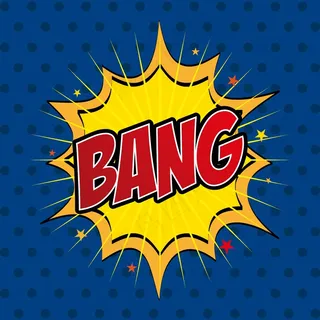 点状背景矢量插图上的波普艺术