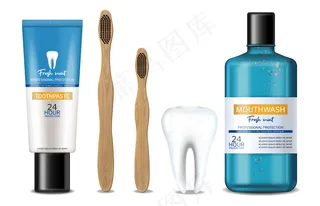 漱口水和牙科用竹隔离刷