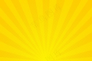 波普艺术。带点的背景。黄色漫画背景。卡通搞笑复古图案。矢量图解