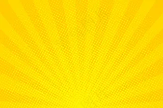 波普艺术。带点的背景。黄色漫画背景。卡通搞笑复古图案。矢量图解