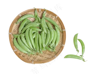 一篮青豆蔬菜