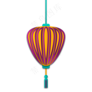 中秋节剪纸灯笼装饰