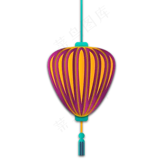 中秋节剪纸灯笼装饰