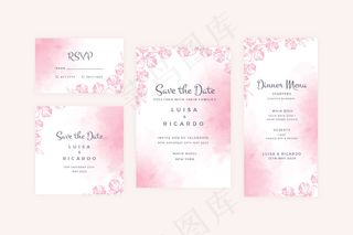 粉彩婚礼文具系列