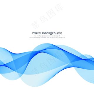 抽象时尚蓝波背景