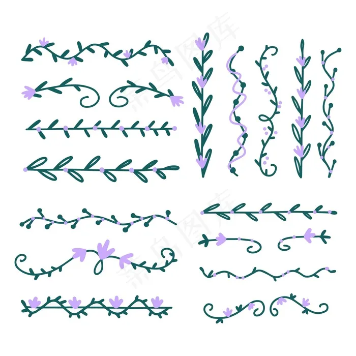 拉制装饰分隔包eps,ai矢量模版下载