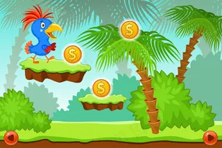 鹦鹉景观电脑游戏。