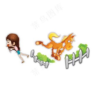 情人节七夕时尚女孩动物园开心游