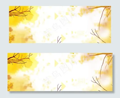 大气简约展板金秋大放价banner