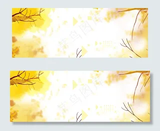 大气简约展板金秋大放价banner