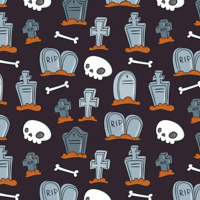 万圣节图案手绘