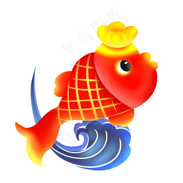新年锦鲤装饰(3000X3000(DPI:299))psd模版下载