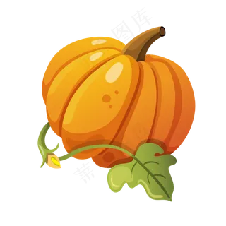 手绘卡通蔬菜南瓜