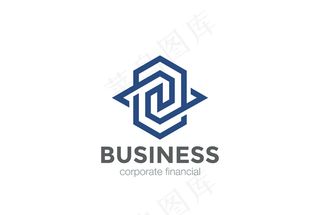 通用标志几何抽象形状设计模板。