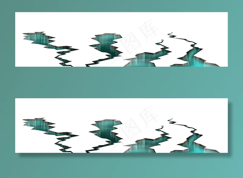 地裂缝内有水，地震裂缝孔内有透明液体eps,ai矢量模版下载