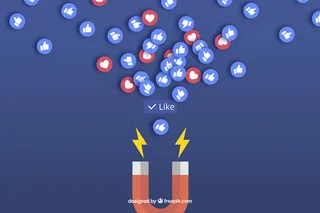 Facebook背景，喜欢和喜欢