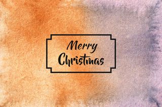 圣诞快乐水彩背景