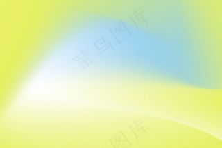 黄色和蓝色波浪渐变背景矢量