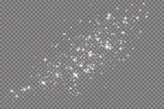 在透明背景上隔离的一组金色发光效果。太阳闪耀着光芒和聚光灯。发光效果。星星闪闪发光。