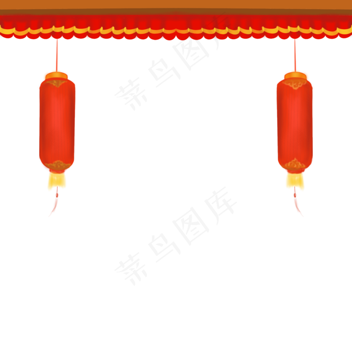 双十一屋檐灯笼(2000X2000(DPI:132))psd模版下载