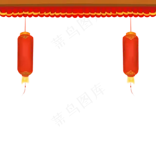 双十一屋檐灯笼