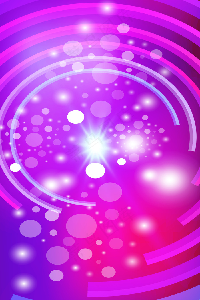 紫色炫酷动感双十一海报